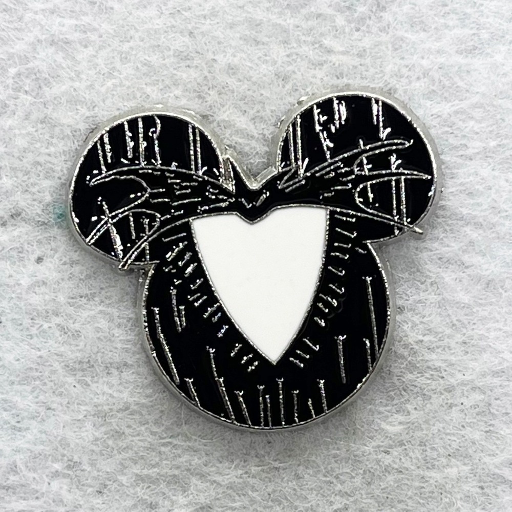 🔮 5/$25 Disney Nightmare Before Christmas Jack Skellington Mickey Icon Pin